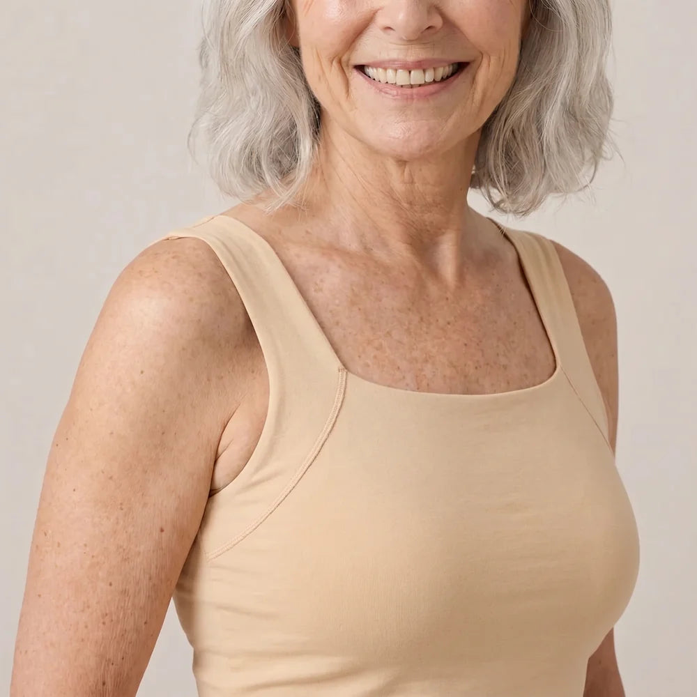 Lucia's Tanks Built-In Bra Comfort Shaper Tank