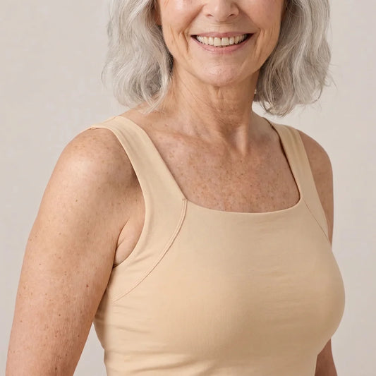 Lucia's Tanks Built-In Bra Comfort Shaper Tank
